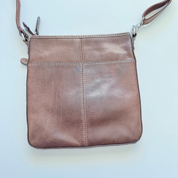 Fossil Y2K Brown Leather Crossbody Bag - Picture 3 of 15